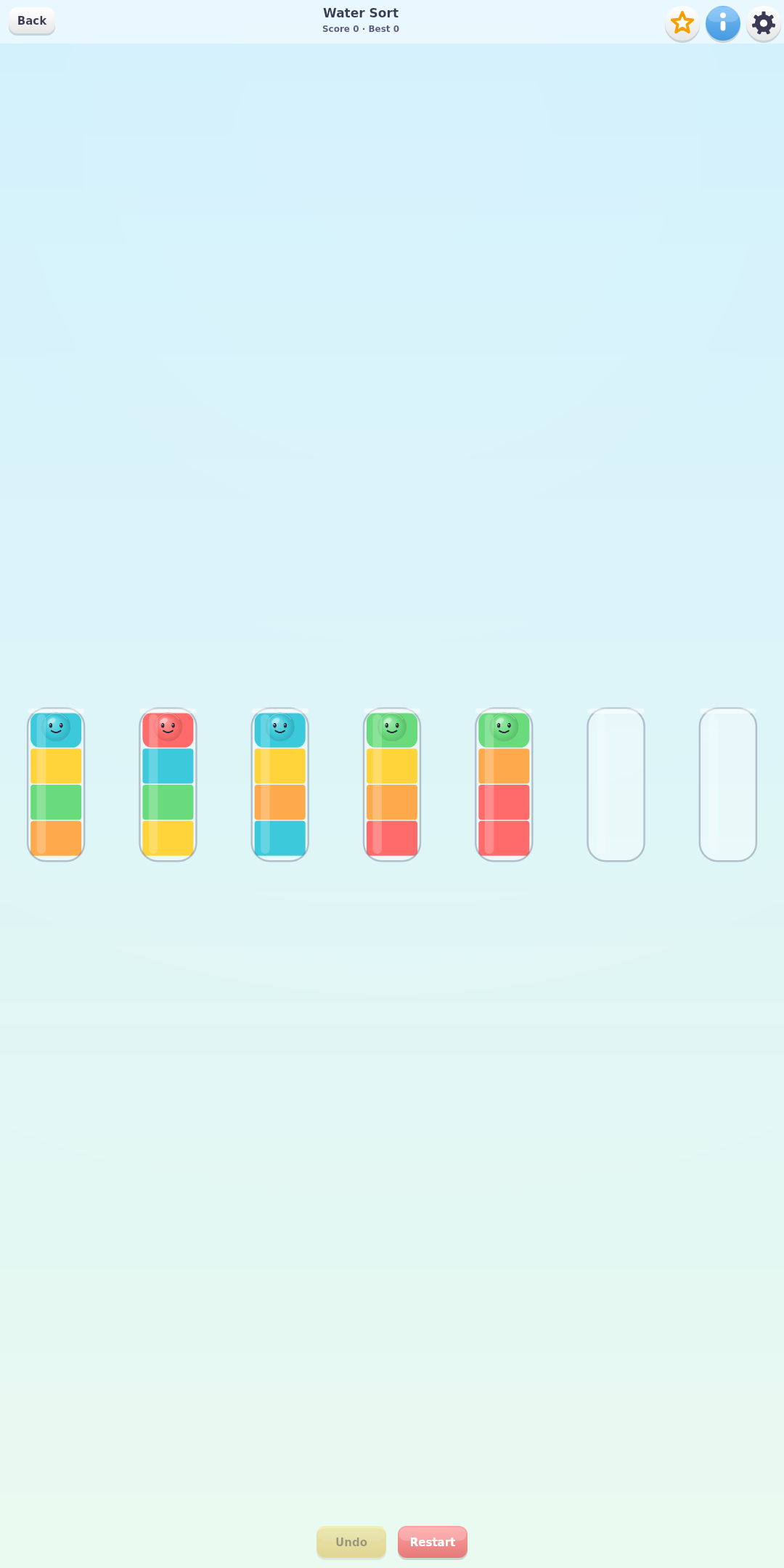 Water Sort mini-game